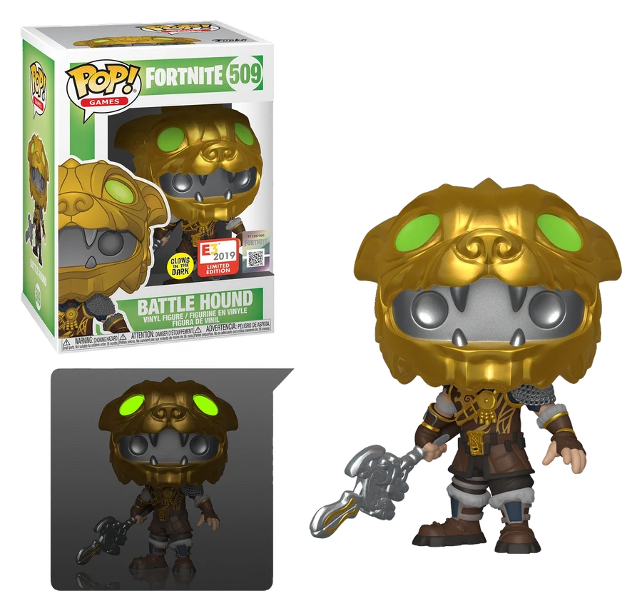 FUNKO POP! - Fortnite - Battle Hound #509 Glow E3 2019 Limited Edition